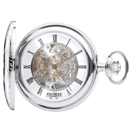 Jean Pierre Of Switzerland Double Half Hunter Mechanical Pocket Watch G255CM Pocketwatch Uk