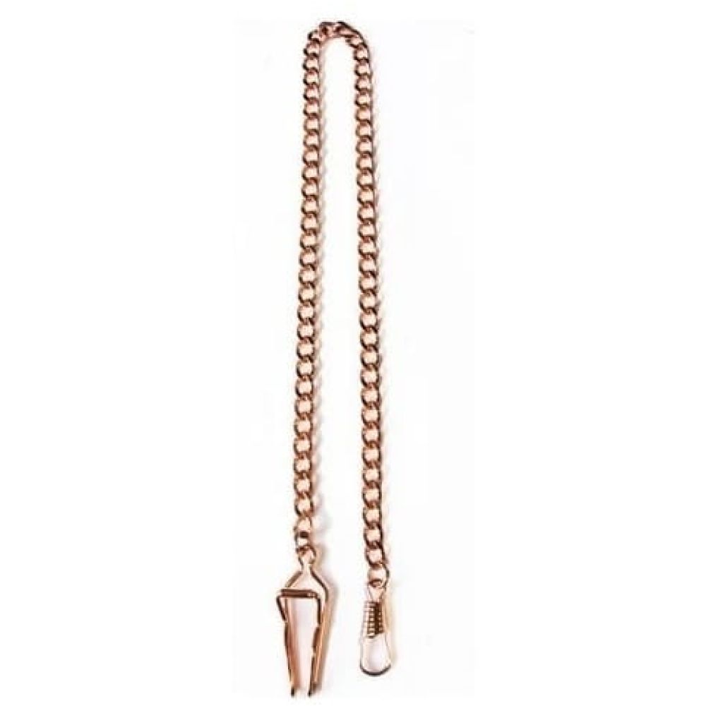 Albert pocket watch chain with clasp for trouser belt loop,silver colour